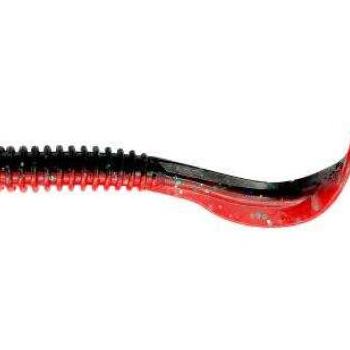 Rib worm 10.5cm 5g red n black 8pcs kép