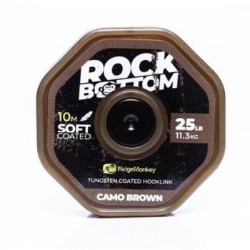 RidgeMonkey RM-Tec Rock Bottom Tungsten Coated Soft 25lb 10m Camo Brown kép