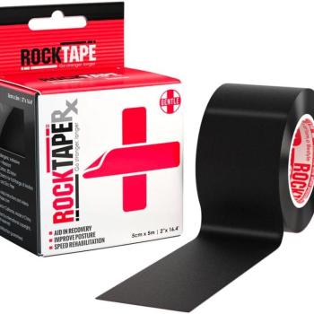 RockTape Kineziológiai szalag érzékeny bőrre fekete kép