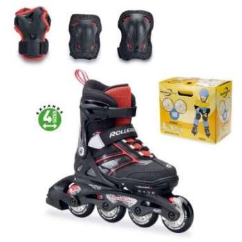 Rollerblade Spitfire Combo gyermek görkorcsolya fekete/piros 28-32 kép