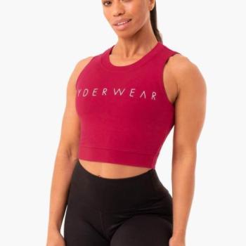 Ryderwear Women‘s Motion Crop Top Wine Red kép