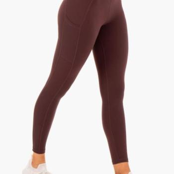 Ryderwear Women‘s Reset High Waisted Pocket Leggings Chocolate kép