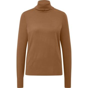 s.Oliver RL POLO NECK JUMPER NOOS Pulóver garbó nyakkal, barna, méret kép