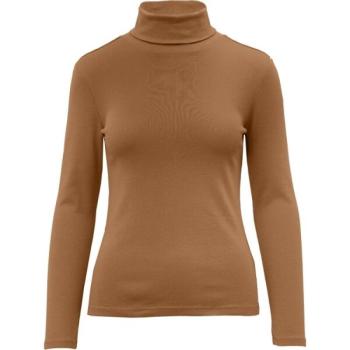 s.Oliver RL T-SHIRT LONG SLEEVE POLO NECK NOOS Felső, barna, méret kép