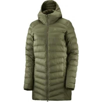 Salomon SIGHT STORM HOODIE W Női kabát, khaki, méret kép