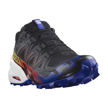 SALOMON-Speedcross 6 GTX Blue Fire black/surf the web/safety yellow Fekete 41 1/3 kép