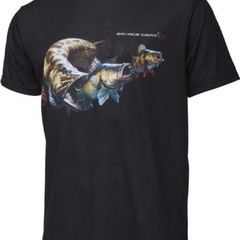 Savage Gear Cannibal Tee Black kép