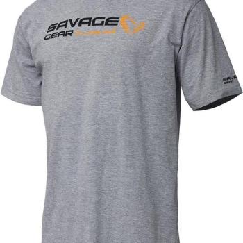 Savage Gear Signature Logo T-Shirt Grey Melange kép