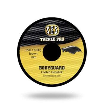 Sbs bodyguard coated hooklink-olive 15lb (fonott horogelőke) kép