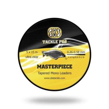 Sbs masterpiece tapered mono leader waterclear monofil zsinór 5*15 m kép