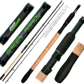 Sensas green arrow feeder 3,3m medium 40-80g feeder,picker horgászbot kép