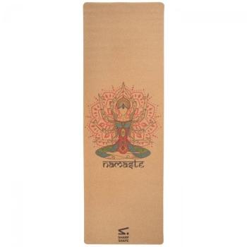 Sharp Shape Cork Travel Yoga Mat Namaste kép