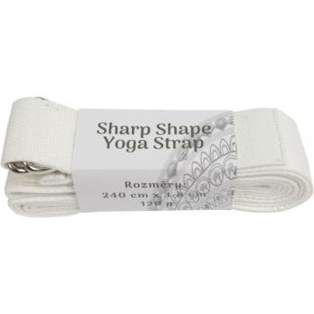 SHARP SHAPE YOGA STRAP WHITE Jóga heveder, fehér, méret kép