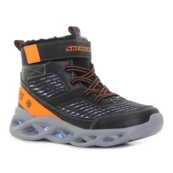 SKECHERS-Twisted Brights black/orange kép