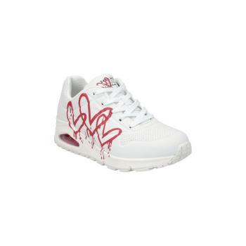 SKECHERS-Uno Dripping Heart white/red printed Fehér 37 kép