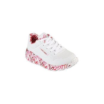 SKECHERS-Uno Lite Lovely Luv white/red Fehér 32 kép