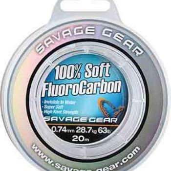 Soft fluorocarbon 15m 0.81mm 33kg 73lbs clear kép