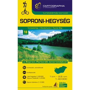 Soproni-hegység turistatérkép Cartographia kép