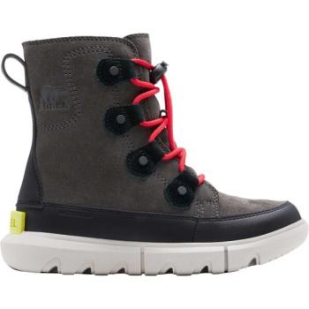 Sorel YOUTH SOREL EXPLORER LACE WP Gyerek téli cipő, sötétszürke, méret 32 kép