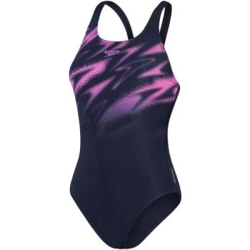 Speedo HYPERBOOM PLACEMENT MUSCLEBACK Női aerodinamikus fürdőruha, sötétkék, méret kép