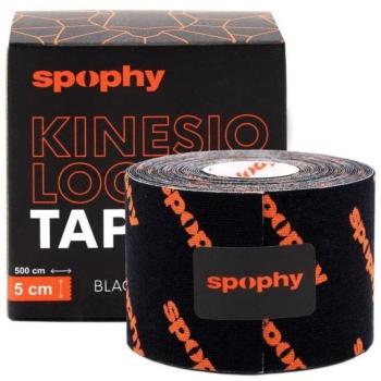 Spophy Kinesiology Tape Black, kineziológiai szalag fekete, 5 cm x 5 m kép