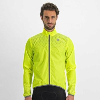 Sportful REFLEX JACKET Férfi kerékpáros kabát, sárga, méret kép