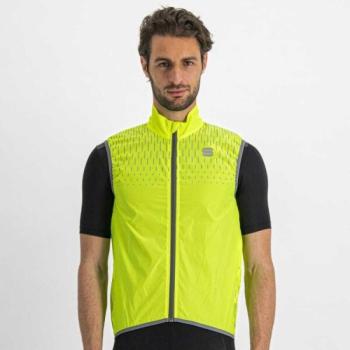 Sportful REFLEX VEST Férfi kerékpáros mellény, sárga, méret kép