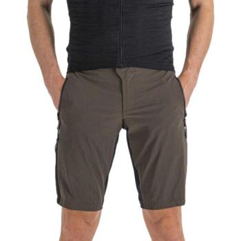 Sportful SUPERGIARA OVERSHORT Férfi kerékpáros rövidnadrág, barna, méret kép