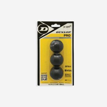 Squashlabda, két sárga ponttal, 3db Dunlop kép