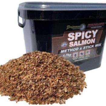 Starbaits method -and- stick mix spicy salmon 1,7kg etetőanyag kép