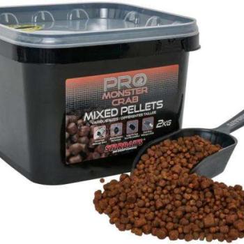 Starbaits pro monster crab pellet mix 2kg, etető pellet kép