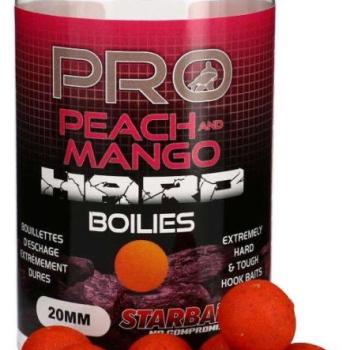 Starbaits pro peach -and- mango hard boilies 20mm 200g horog bojli kép