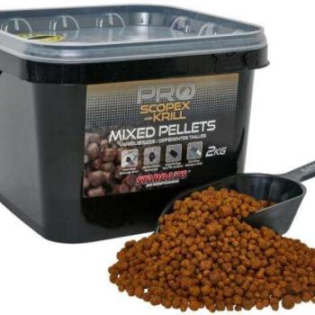 Starbaits pro scopex krill pellet mix 2kg, etető pellet kép