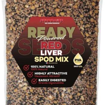 Starbaits ready seeds red liver spod mix 3kg magmix kép