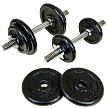 Stormred Painted Dumbbell Set 20 kg Black kép