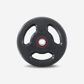 Súlyzótárcsa, gumírozott fém, 10 kg-os, 28 mm-es rúdhoz Corength kép