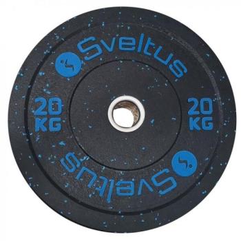 SVELTUS OLYMPIC DISC BUMPER 20 kg x 50 mm Súlyzótárcsa, fekete, méret kép