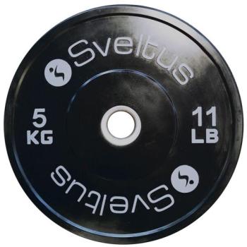 SVELTUS TRAINING OLYMPIC DISC 5 kg x 50 mm Súlyzótárcsa, fekete, méret kép