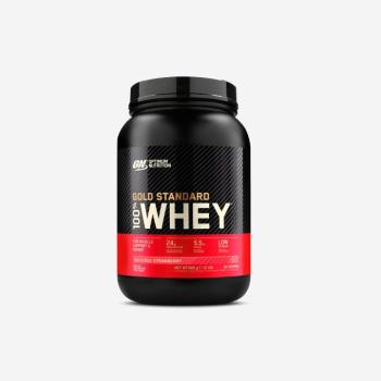 Tejsavófehérje, eper, 900 g Optimum Nutrition kép