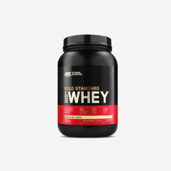 Tejsavófehérje, vanília fagylalt, 900g Optimum Nutrition kép