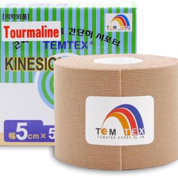 Temtex Tourmaline bézs 5 cm-es kineziológiai szalag kép