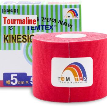 Temtex Tourmaline piros 5 cm-es kineziológiai szalag kép