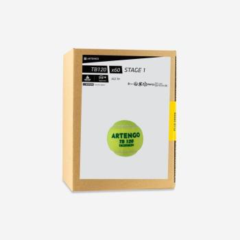 Teniszlabda TB120, 60 db, zöld Artengo kép