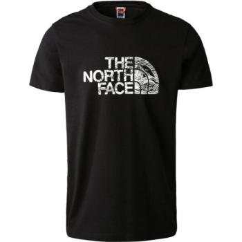 The North Face M S/S WOODCUT DOME TEE Férfi póló, fekete, méret kép