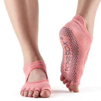 Toesox Halftoe Bellarina Grip csúszásgátló zokni Melon Méret: M 39-42,5 kép