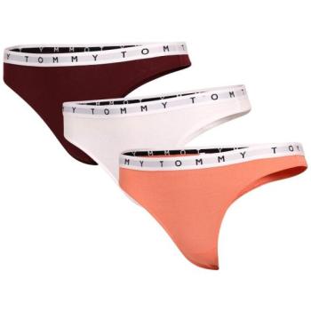 Tommy Hilfiger 3P THONG PRINT Női tanga alsó, fehér, méret kép