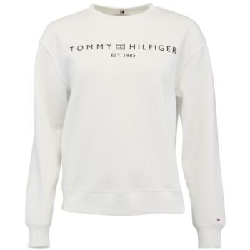 Tommy Hilfiger CHEST LOGO CREW NECK Női pulóver, fehér, méret kép