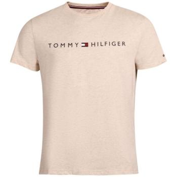 Tommy Hilfiger CN SS TEE LOGO Férfi póló, bézs, méret kép