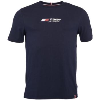 Tommy Hilfiger ESSENTIAL BIG LOGO TEE Férfi póló, sötétkék, méret kép