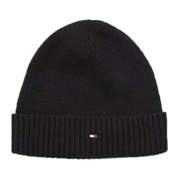 Tommy Hilfiger ESSENTIAL FLAG BEANIE Férfi téli sapka, fekete, méret kép